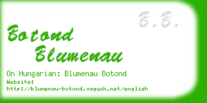 botond blumenau business card